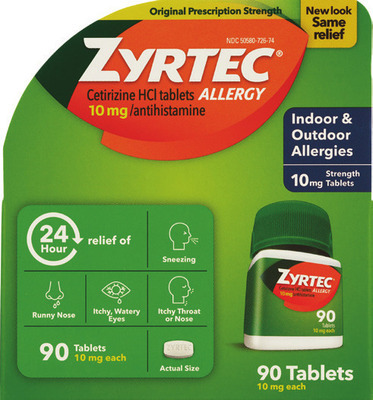 Zyrtec 90 ct.