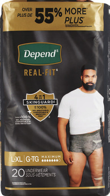 ANY Depend underwear, guards or shields