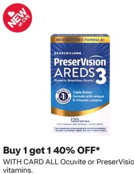 ALL Ocuvite or PreserVision vitamins