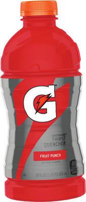 Gatorade 28 oz., Propel 20 oz.