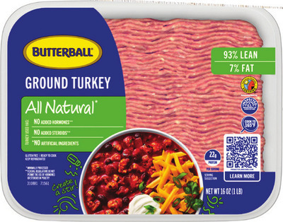 Pork Baby Back Ribs, Fresh Butterball 93% Lean Ground Turkey 16 oz.