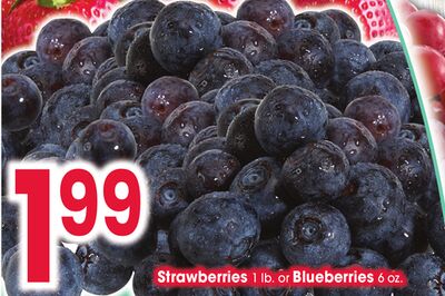 Strawberries 1 lb. or Blueberries 6 oz.
