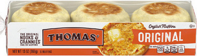 Thomas' English Muffins 12-13 oz. or Thomas' Swirl Bread 16 oz.
