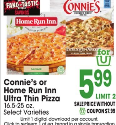 Connie's or Home Run Inn Ultra Thin Pizza