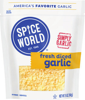 Spice World Fresh Diced or Peeled Garlic