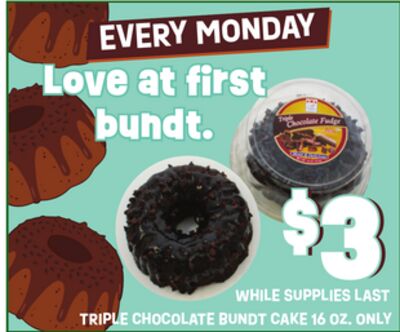 TRIPLE CHOCOLATE BUNDT CAKE