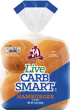 Aunt Millie's Live Carb Smart Bread 14 oz. or Buns 8 ct.
