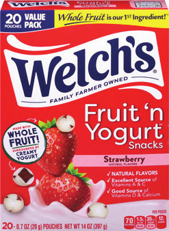 Welch's Fruit Snacks or Fruit 'N Yogurt Snacks