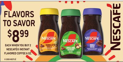 NESCAFÉ® INSTANT FLAVORED COFFEE