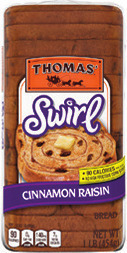 Thomas' English Muffins 12-13 oz., Swirl Bread 16 oz. or Sara Lee Artesano Bread 20 oz.