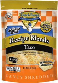 Dutch Farms Shredded or Single Slice Cheeses