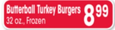Butterball Turkey Burgers
