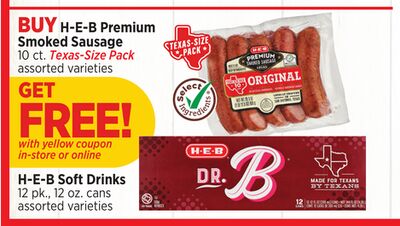 H-E-B Premium Smoked Sausage