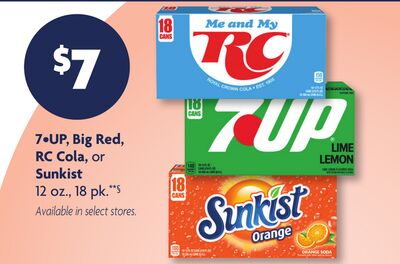 7UP, Big Red, RC Cola, or Sunkist