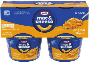 Kraft Mac & Cheese or Velveeta Shells & Cheese Cups