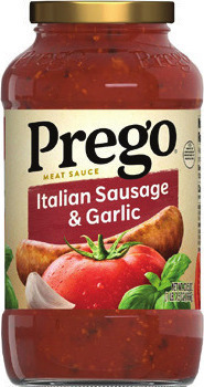 Prego Traditional or Italian Sausage & Garlic Sauce