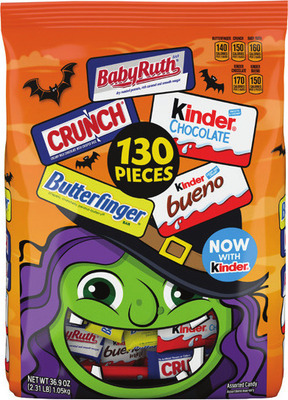 Hershey's, Mars, or Ferrero Halloween Variety Candy Bags