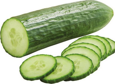 European Cucumbers Red, Yellow Or Orange Peppers