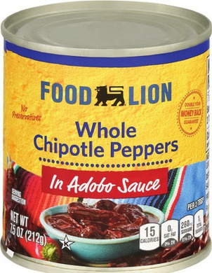 Food Lion Chipotle Peppers In Adobo Sauce