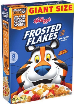 Kellogg's Frosted Flakes or Raisin Bran Cereal