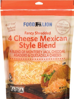 Food Lion Shredded Cheese