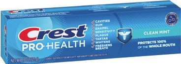 Crest 3D Or Pro-Health Toothpaste