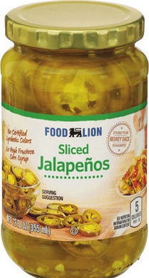 Food Lion Sliced Jalapeño Peppers