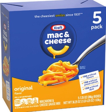 KRAFT MACARONI & CHEESE DINNER