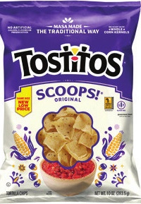 TOSTITOS TORTILLA CHIPS OR ROLD GOLD PRETZELS