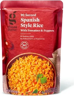 90 Second Spanish Style Rice with Tomatoes and Peppers Microwavable Pouch - 8.8oz - Good & Gather™