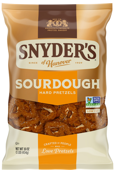 Snyder's of Hanover Low Fat Sourdough Hard Pretzels Family Size