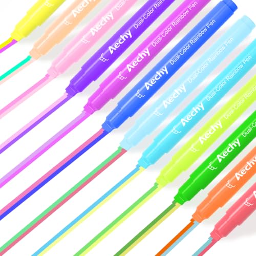 Dual-Color Highlighter Pens