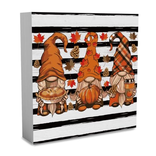 Fall Gnome Wooden Sign