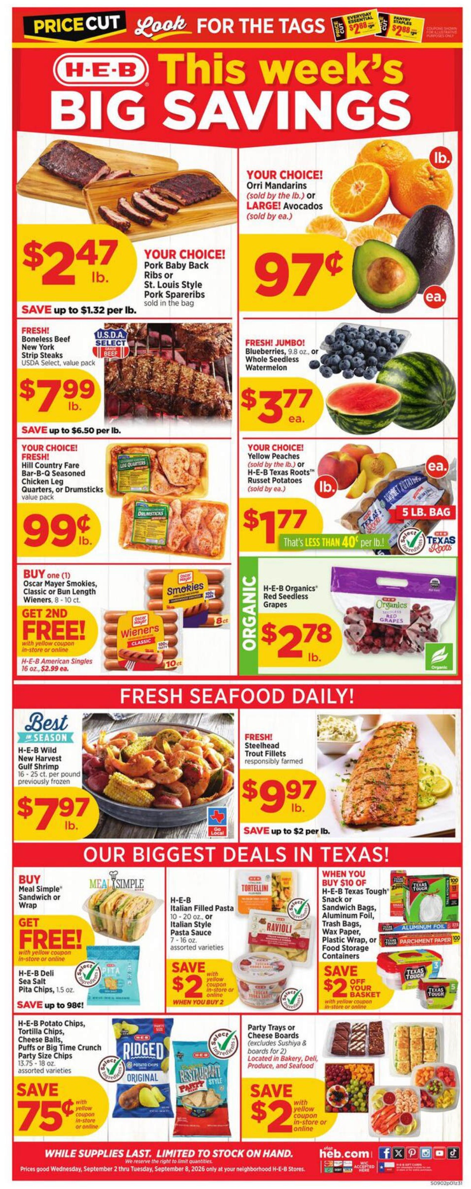 HEB Weekly Ad Page 1