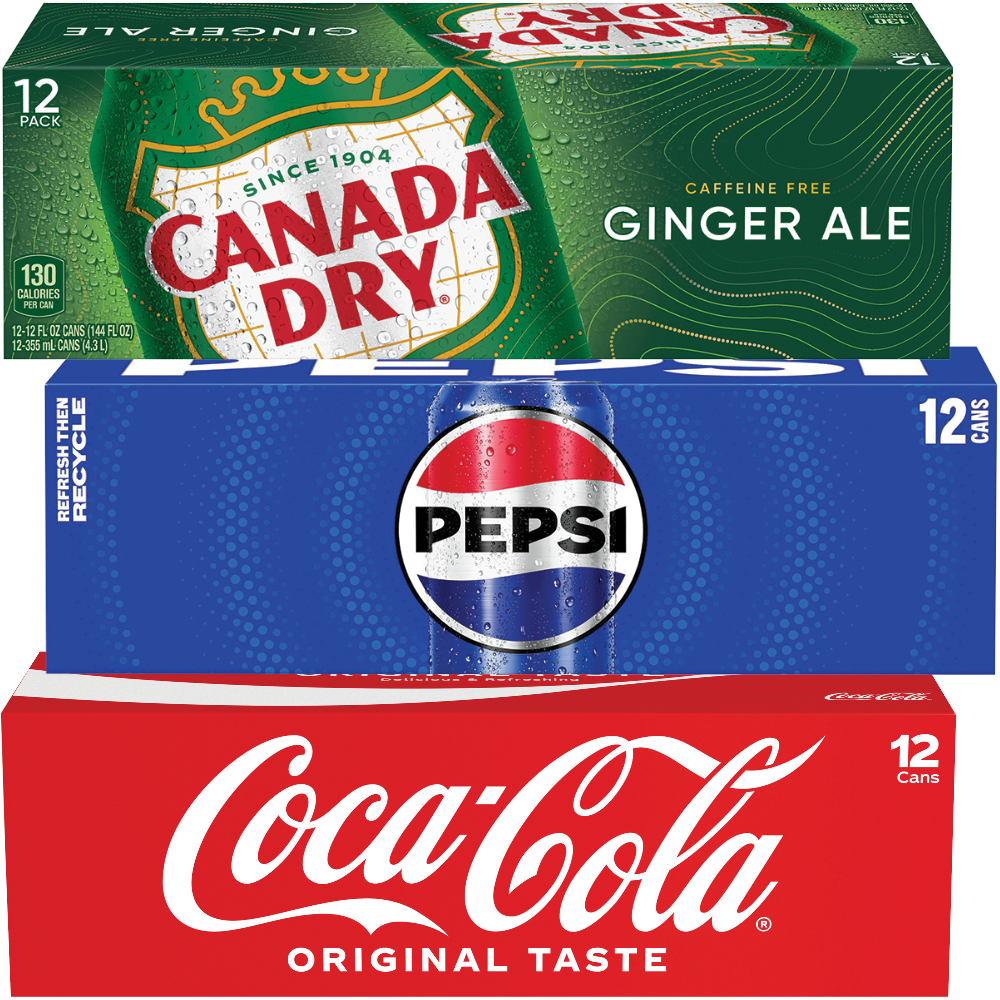 Coca-Cola, Pepsi or Canada Dry