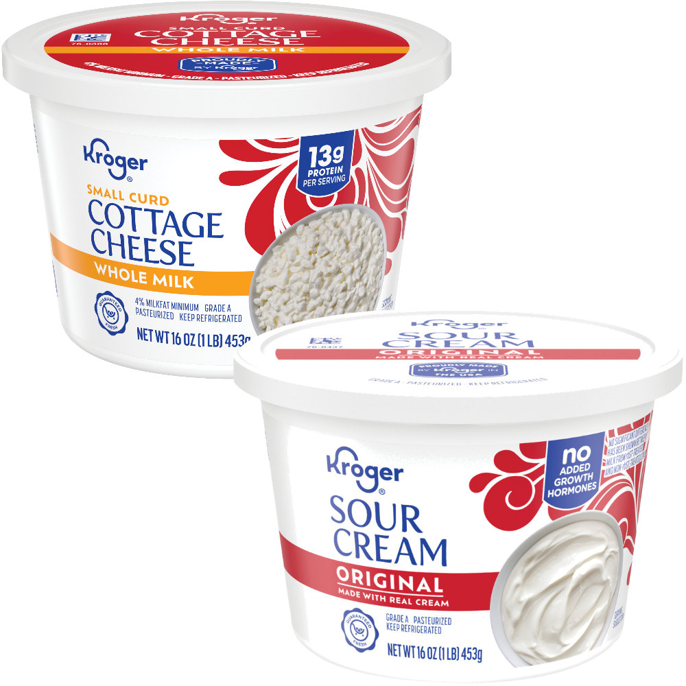 Kroger Sour Cream, Cottage Cheese or Dip