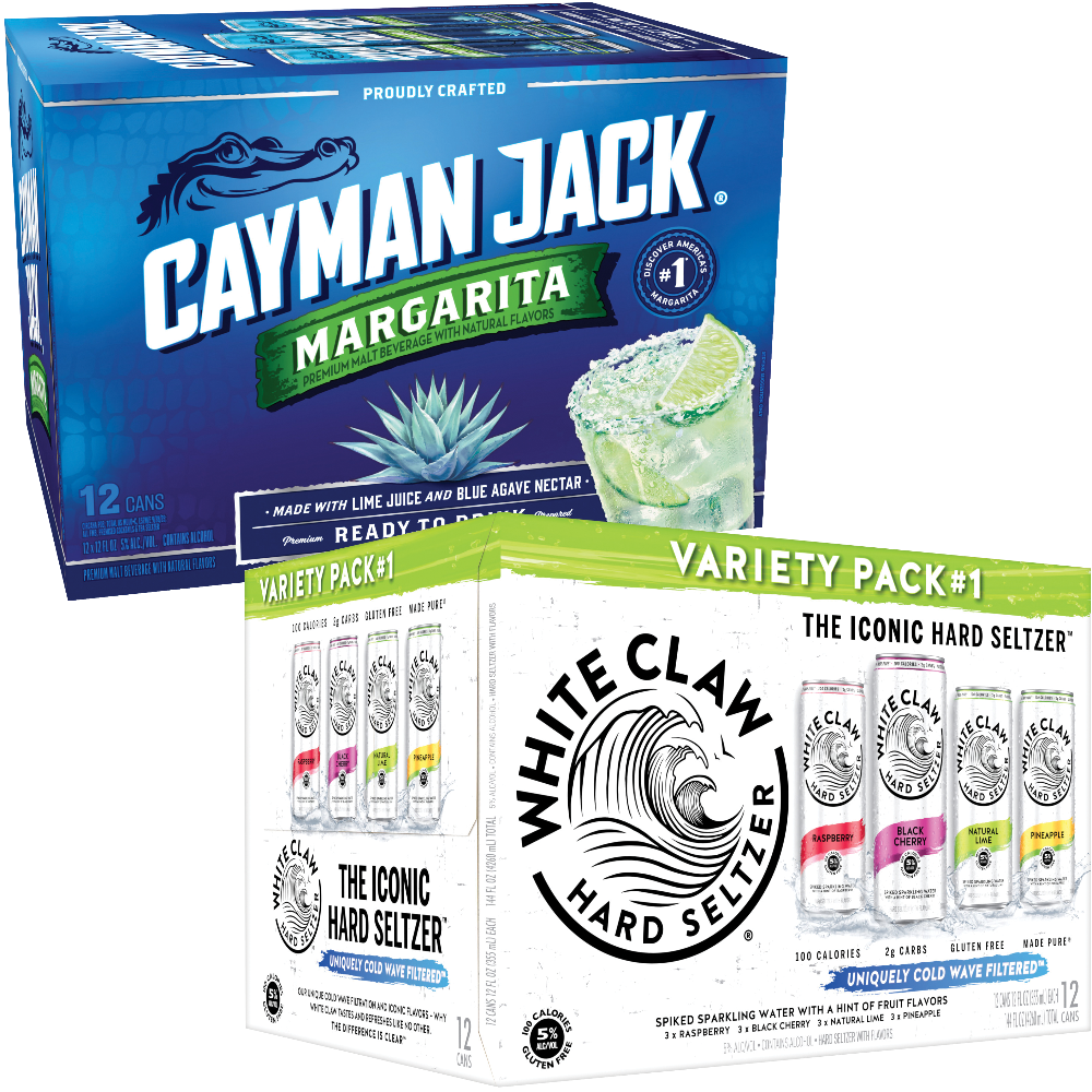 White Claw, Cayman Jack or Truly