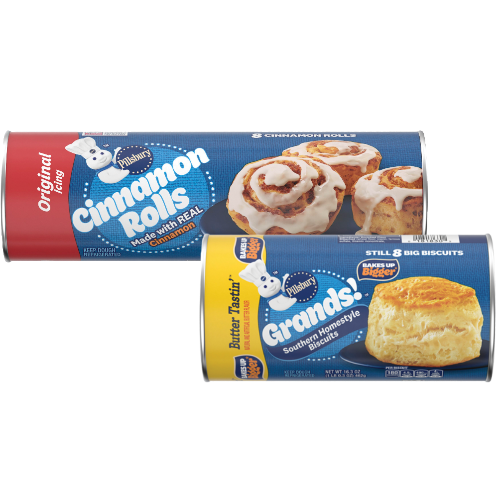 Pillsbury Grands Biscuits, Crescents or Cinnamon Rolls