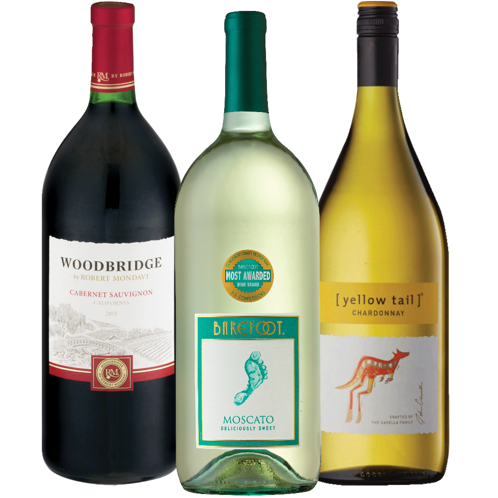 Barefoot, Yellow Tail or Woodbridge
