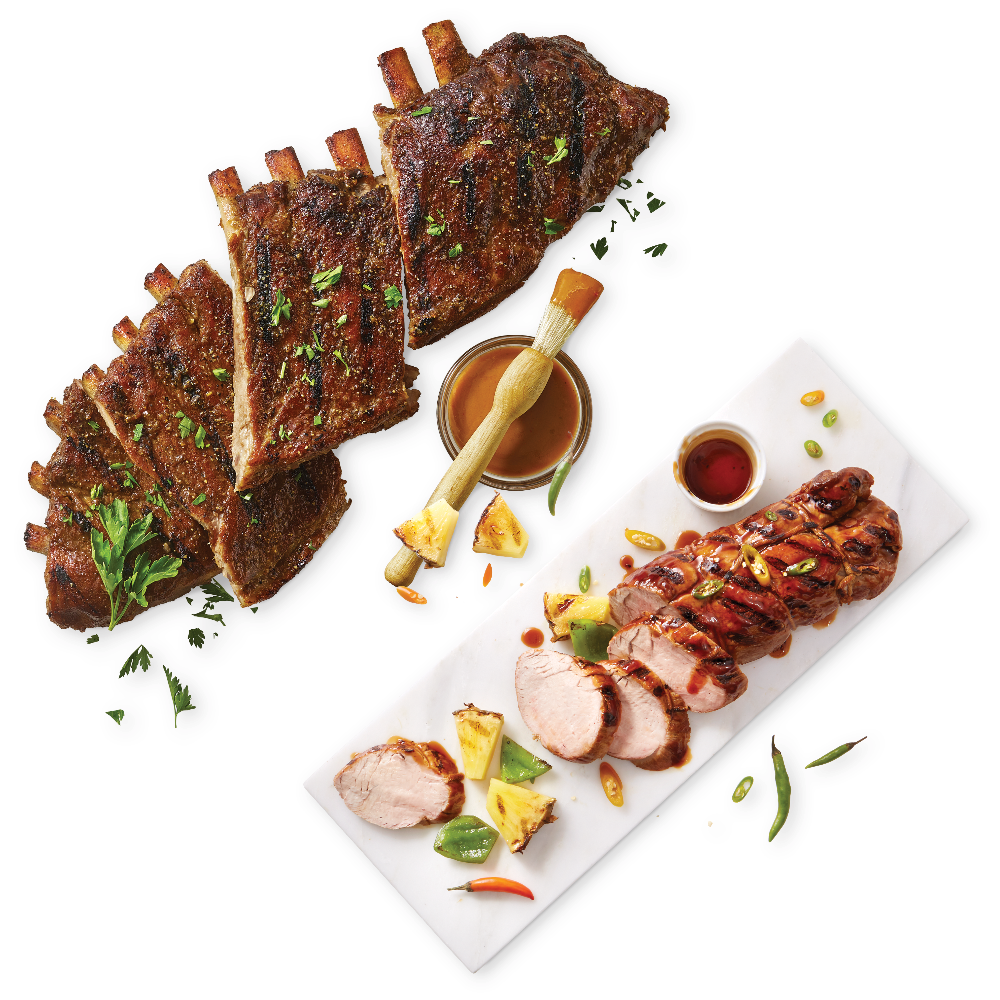 Boneless Pork Tenderloin or St. Louis Style Pork Ribs