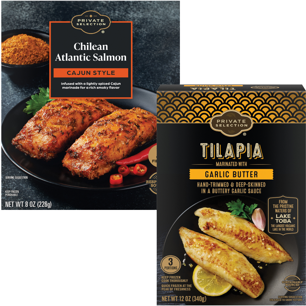 Private Selection Marinated Salmon Fillets or Tilapia Loins