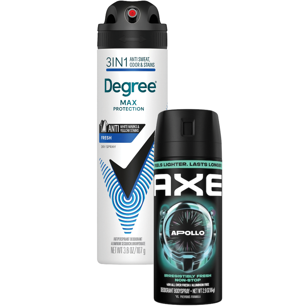 Degree or Axe Body Spray