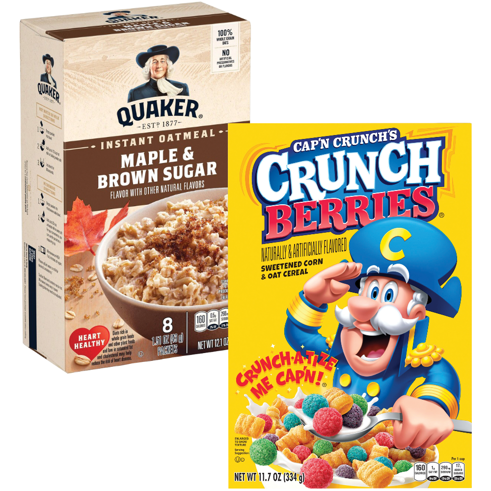 Cap'n Crunch Berries or Life Cereal
