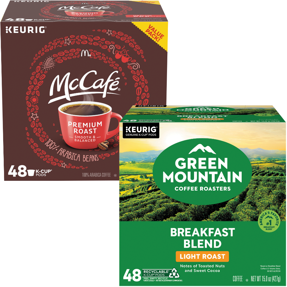 Green Mountain, McCafé or Donut Shop K-Cups