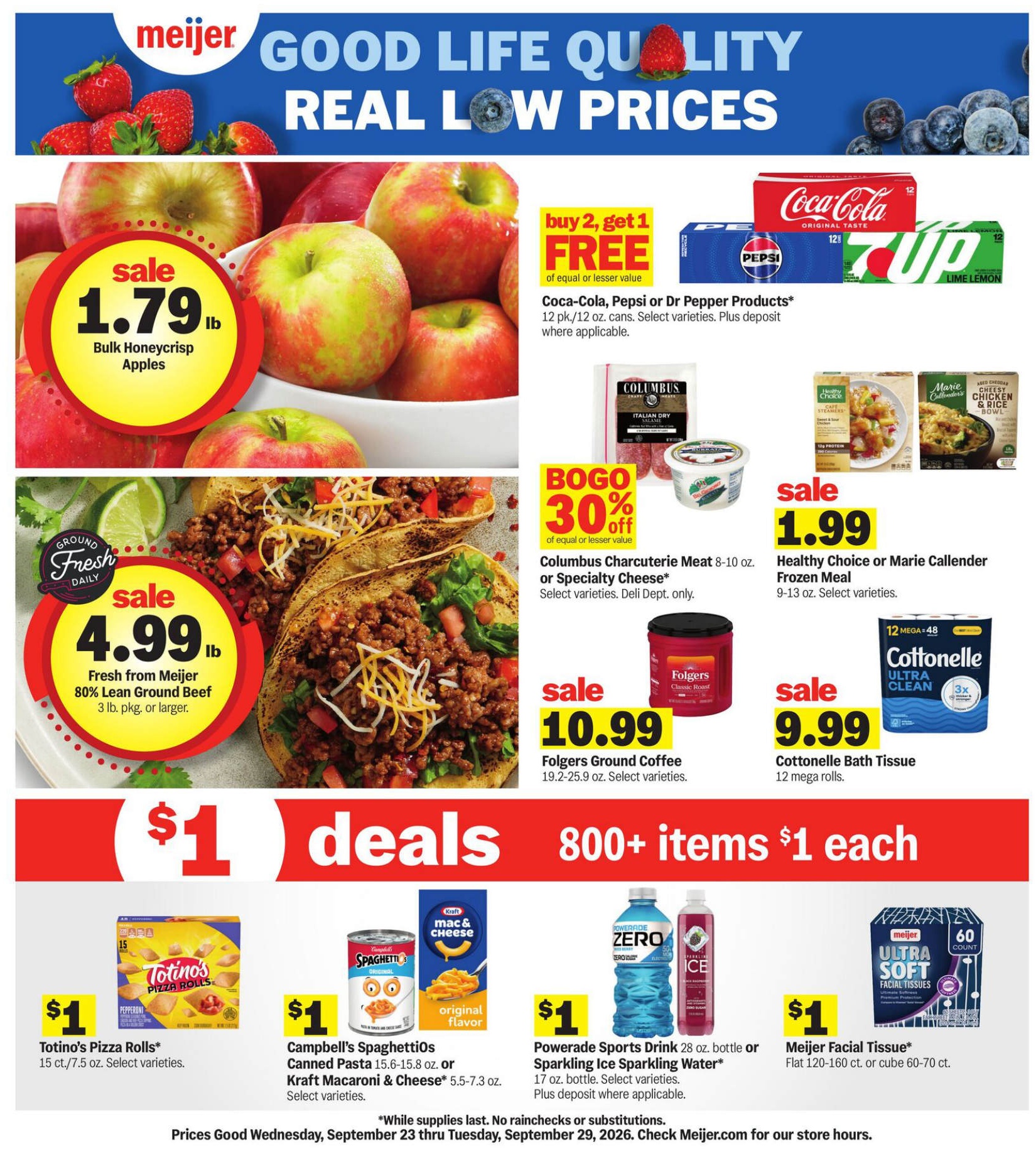Meijer Weekly Ad Page 1