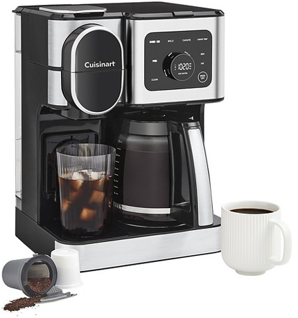 Cuisinart Coffee Center 2-in-1 12-cup carafe + single-serve stainless steel coffee maker
