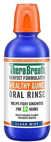 TheraBreath Healthy Gums Clean Mint 16-oz. oral rinse