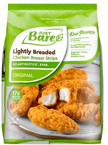 Select Just Bare breaded or roasted chicken