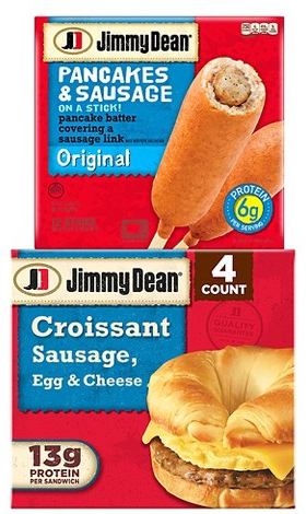 Select Jimmy Dean frozen breakfast