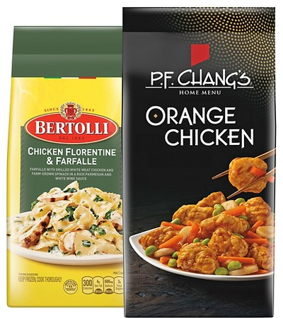 Select P.F. Chang’s & Bertolli frozen meals